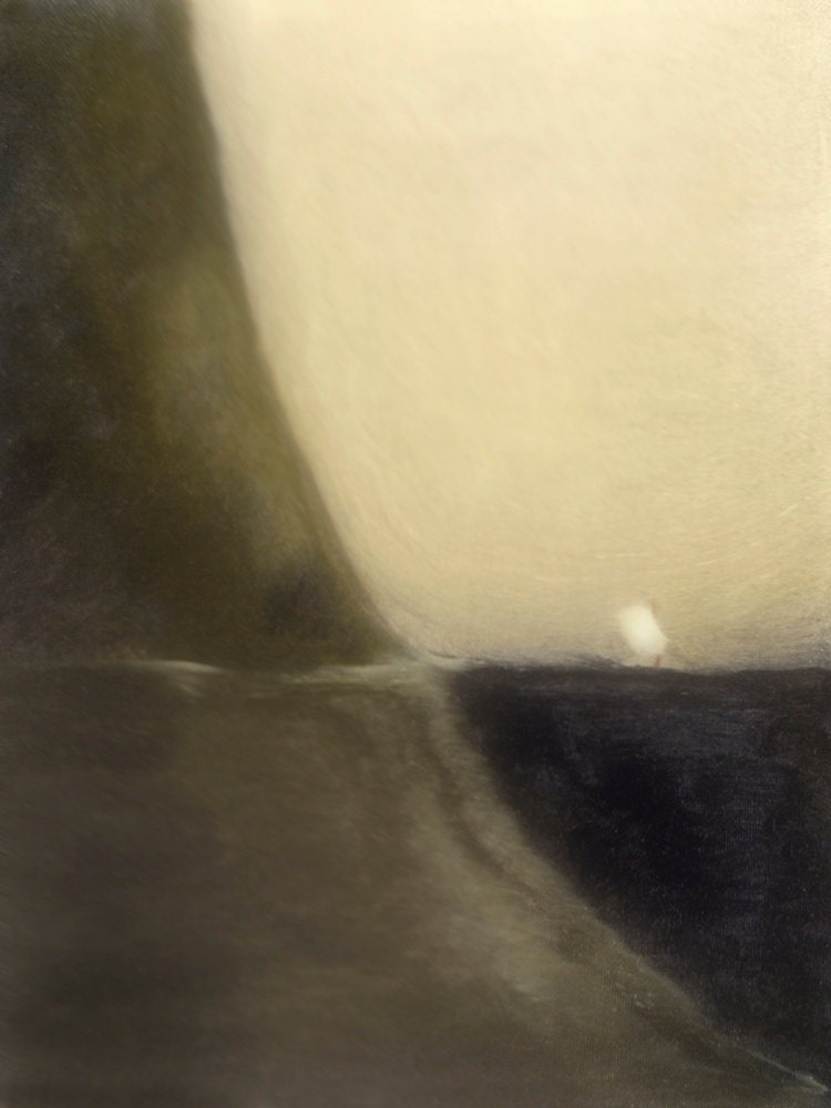 Landscape painting print.  Abstract wall decor print of original painting. "Sail"