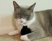 catnip CAT TOY BOMB old-timey organic crocheted pet cat toys