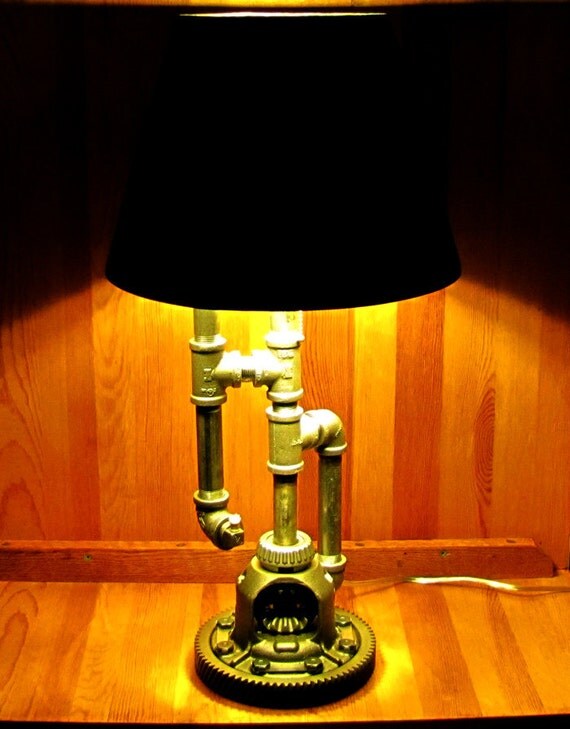 Steampunk Table Lamp OOAK