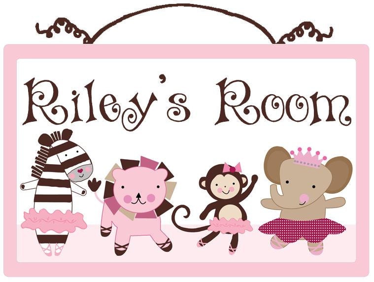 Personalized (Tutu Cute/ Ballerina Animals) Wood Sign/Plaque So Cute