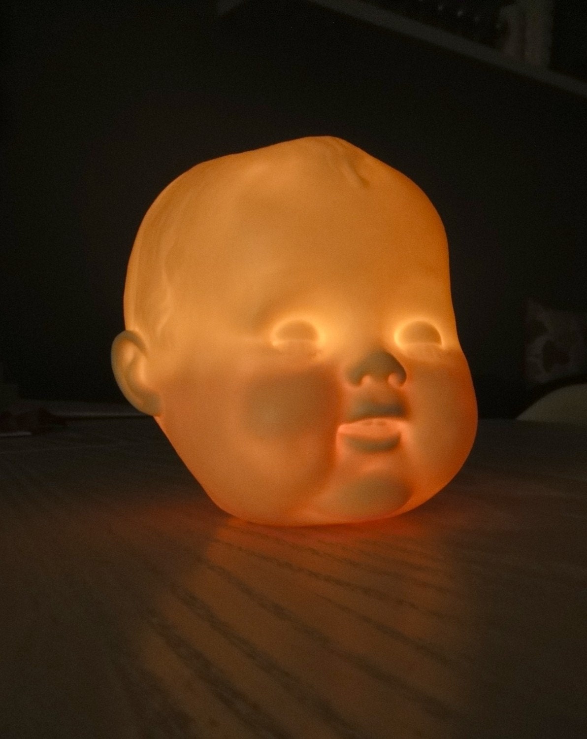 Porcelain Baby-doll head tea-light or votive cover