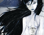18" x 24" Poster- "Yuki-Onna" (LARGE print of Original Painting)