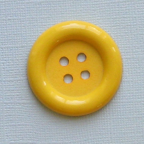 4 Jumbo Buttons 1.5 inches Sunshine Yellow Color
