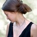 Silver threads of rain. Statement fringe collar choker necklace. Oriental Sparkling fashion jewelry. Glitter