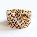 Leopard. Safari style delica beadwork cuff/ bracelet.  African earth toned trended jewelry.