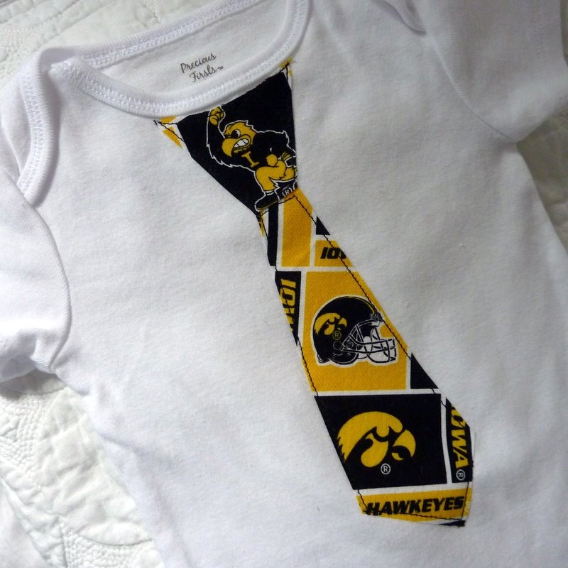 University of Iowa Hawkeyes Tie Onesie / T Shirt