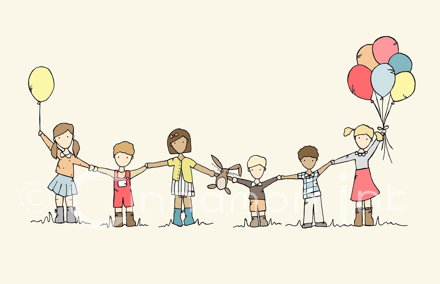 Childrens Art Print - Nursery Art Print - Kids Room Decor - Red Rover CUSTOMIZABLE Print - 11x17