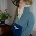 Girls size 6-10,  Felted Wool Victorian Cashmere Collar, Wool Jacket with Handwarmer Pocket and Handmade Brooch