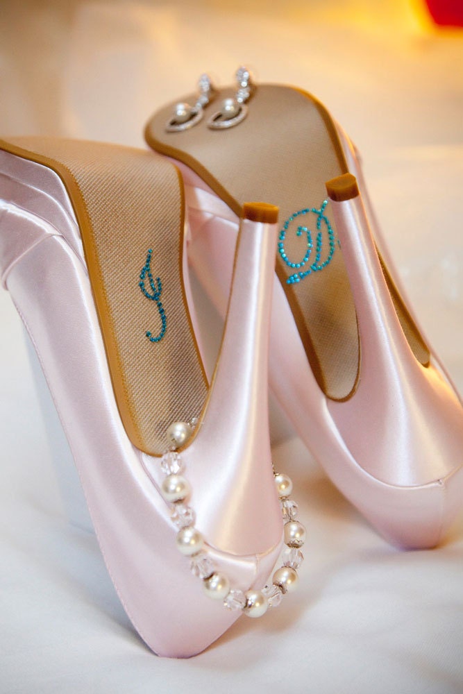 I DO Wedding Decals in Blue for your Shoe 20% OFF Today