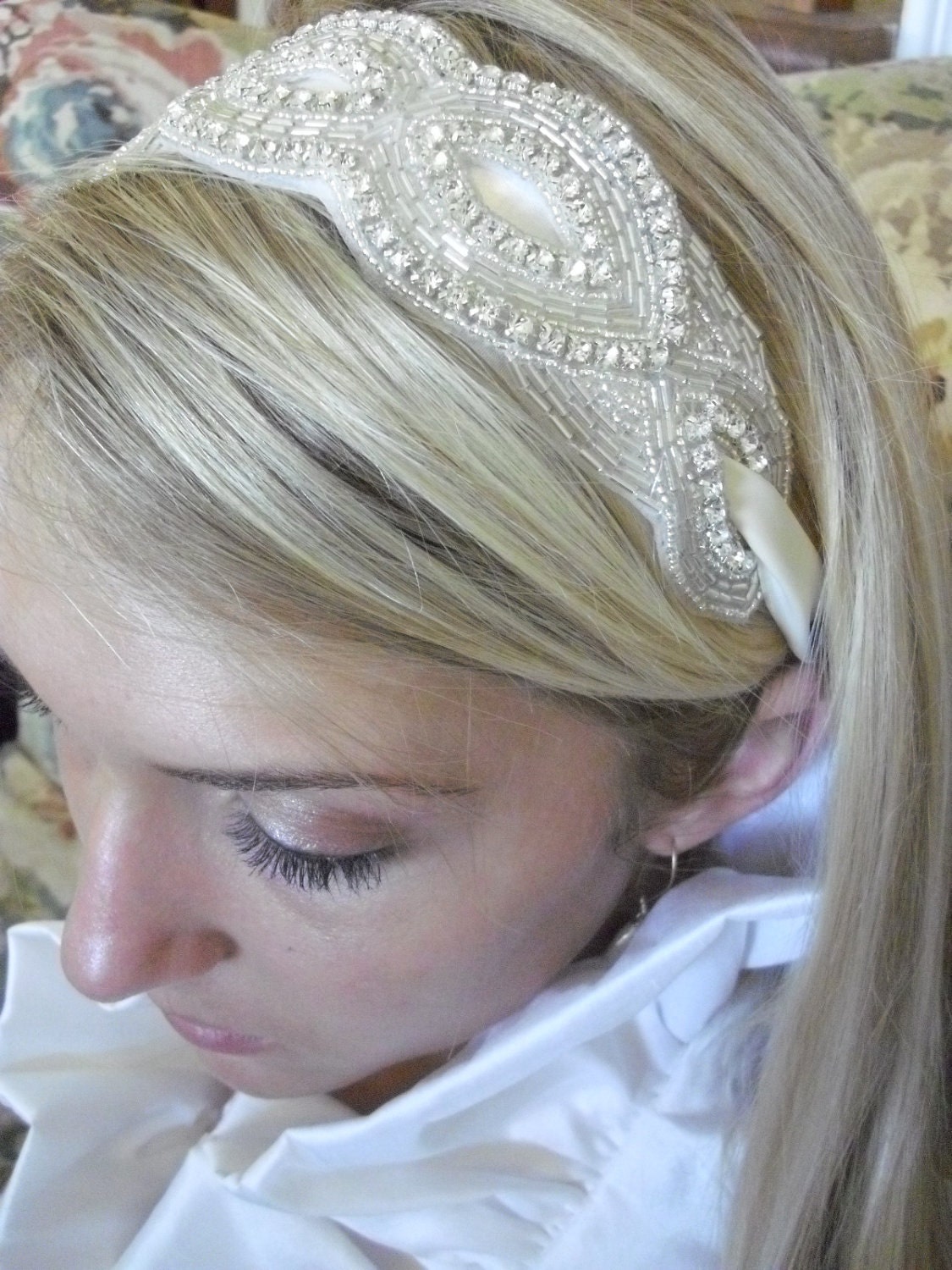Beaded Crystal Bridal Headpiece