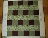 Good Night Sleep Tight I Love You Good Night custom baby quilt YOUR THEME minky back