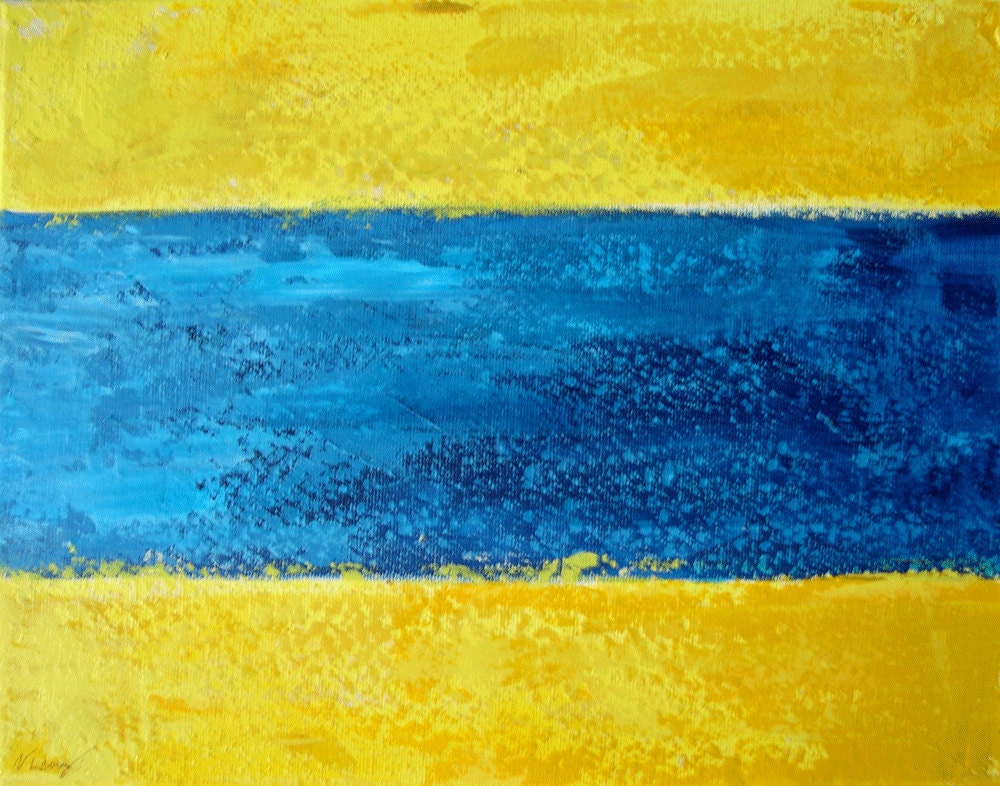 D Nautical Flag --Keep Clear --11 x 14  painting