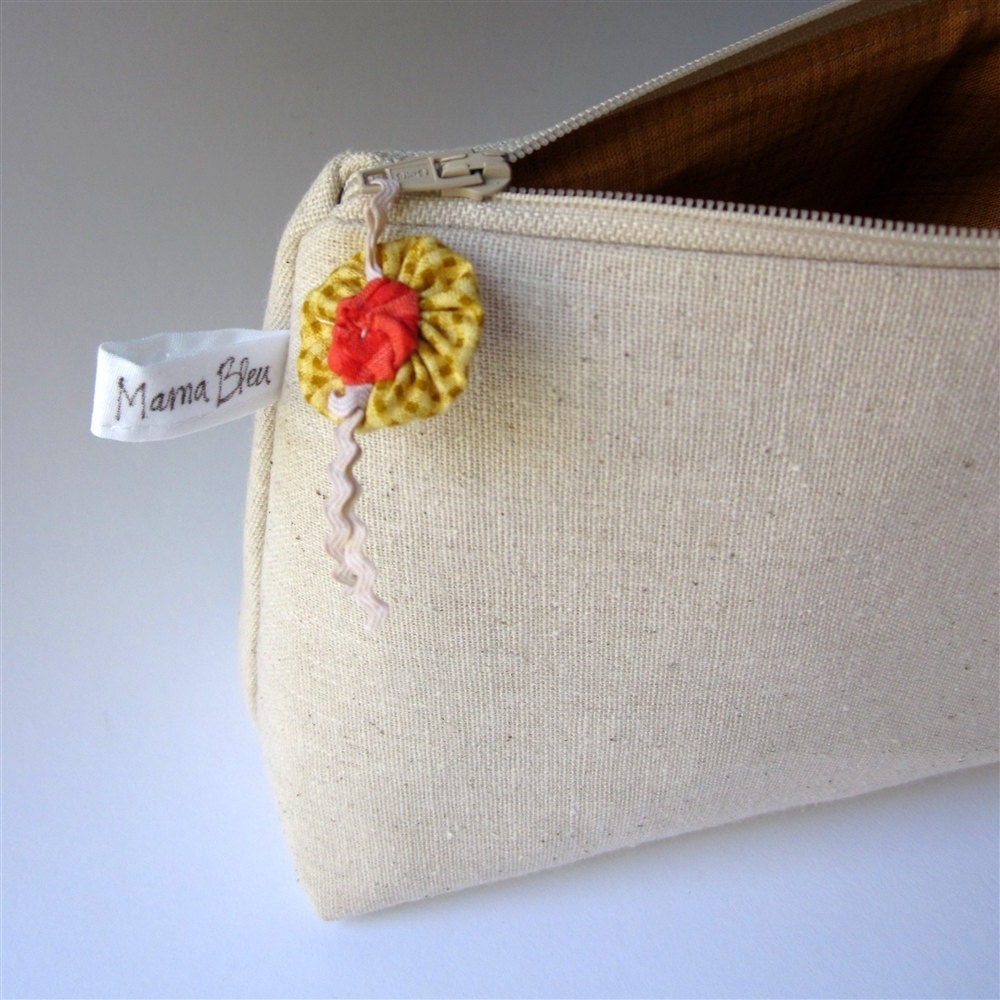 RESERVED for LINDSEY christmas in july 50% off, autumn clutch, modern orange yellow leaf design, burlap, fall fashion, one of a kind purse