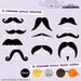 Mustache and Kiss Mug (Set of 2) - Variety of Colors and Designs