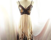 Twilight Africa Lakeside Summer Alice in Wonderland Grecian Zen Greenery Soft Warm Apricot Monet Painting Frolic Gypsy Hippie Long Dress