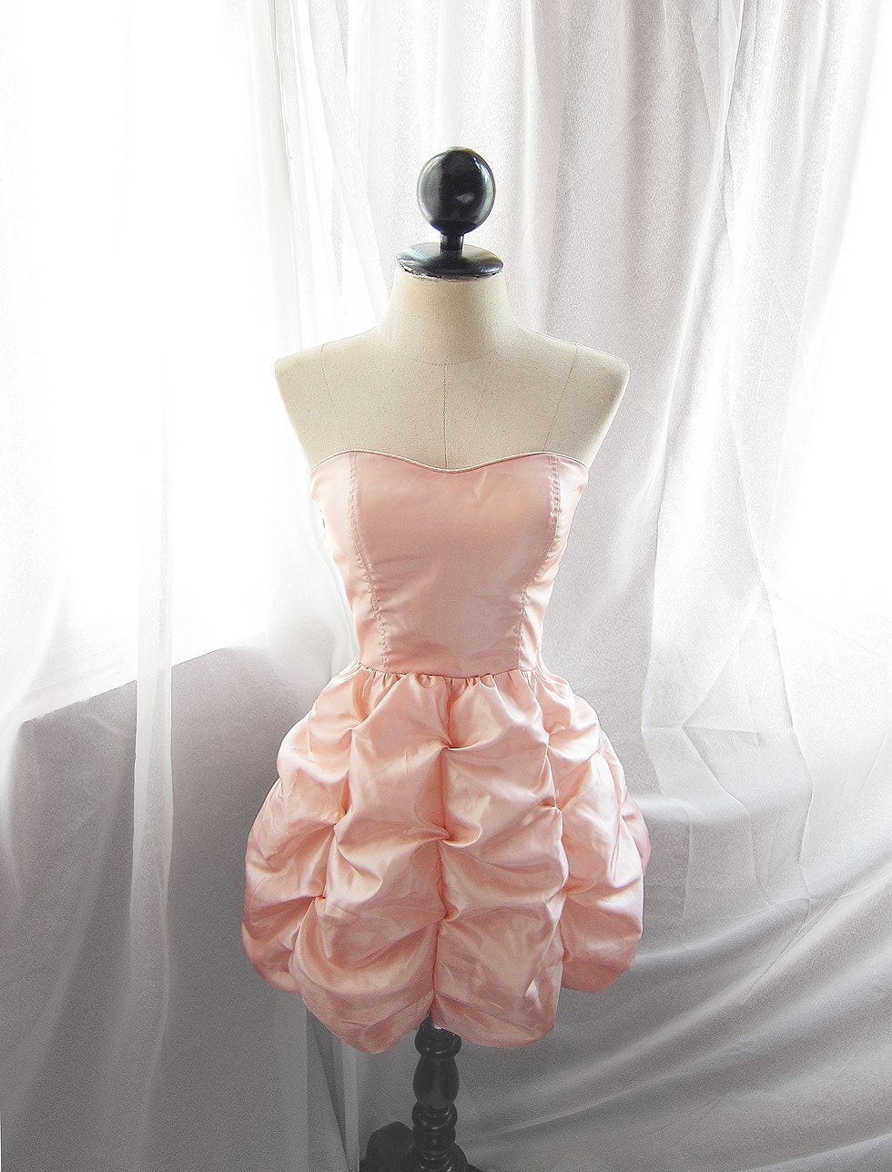 Classic Puff Bubble Tiered Bridal Marie Antoinette Alice in the Wonderland Jane Austen Shabby Chic Vintage Dress