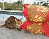 Double Kitty Cloud Hanging Cat Bed - Tiger Lily