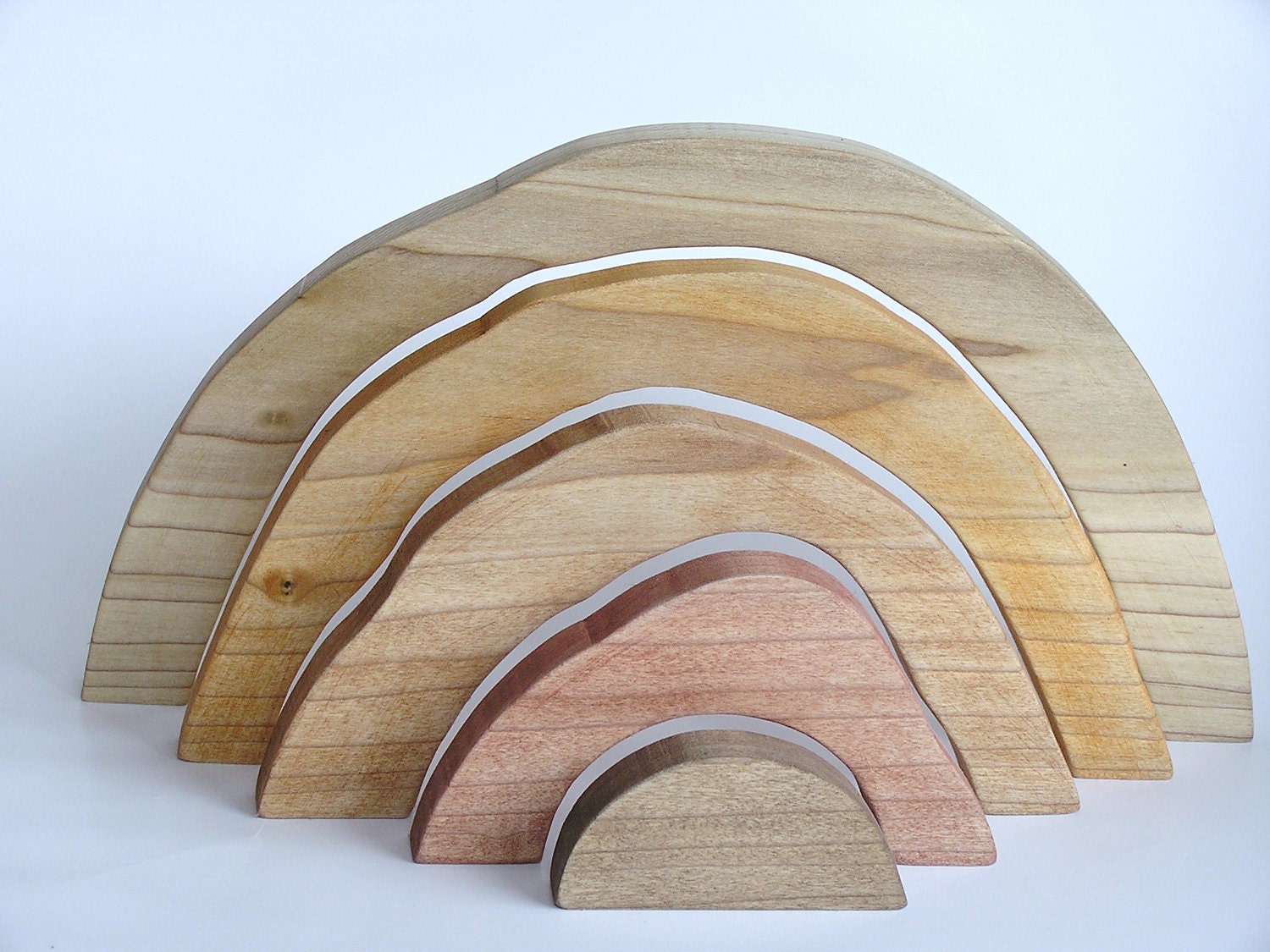Waldorf-Wooden- STACKING PUZZLE- Wooden Hues- Waldorf Montessori Inspired Baby Toddler Toy