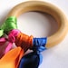 Eco- Friendly-Game- Kids- Wood-Wooden -Waldorf- Kids -Toy-Natural  Wood Toy -Fly Me- PARTY- Wood Ring Hand Kite