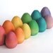Waldorf-RAINBOW DOZEN - Easter Eggs - Montessori- Inspired Toy- Nature Table- Pretend Play Kitchen