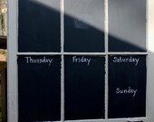 Chalkboard Window - Weekly calendar memo board - Natural