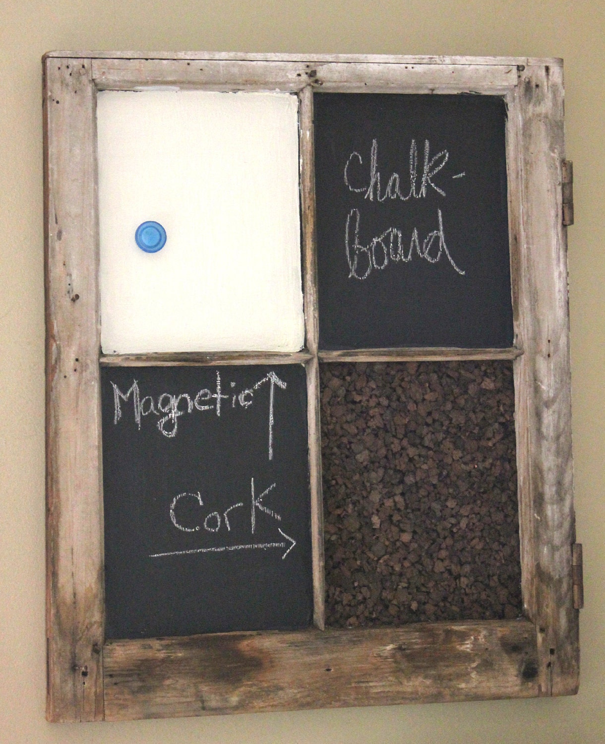 Chalkboard, Corkboard, Magnet Window - memo board
