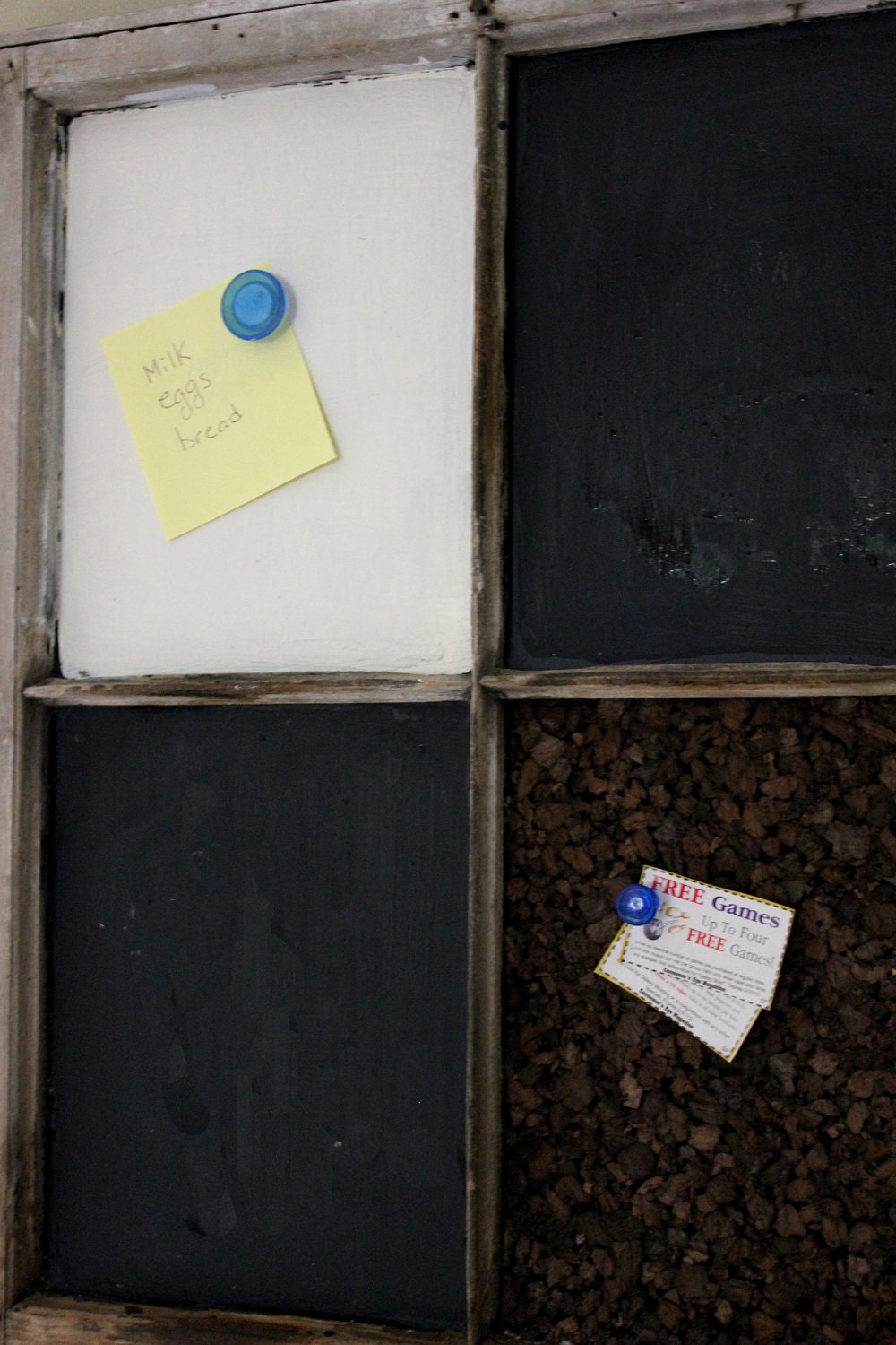 Chalkboard, Corkboard, Magnet Window - memo board