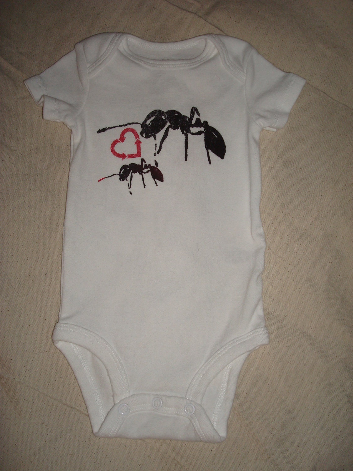 The Ants Come Marching - 100% Cotton Onesie - unisex baby clothes