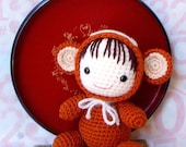 Amigurumi Pattern - Zodiac Monkey Baby - Crochet amigurumi doll tutorial PDF