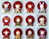 12 Amigurumi Crochet Zodiac animal toy dolls kitty patterns by ZodiacGurumi