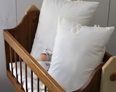 Organic (12 by 16) Wool filled toddler pillow