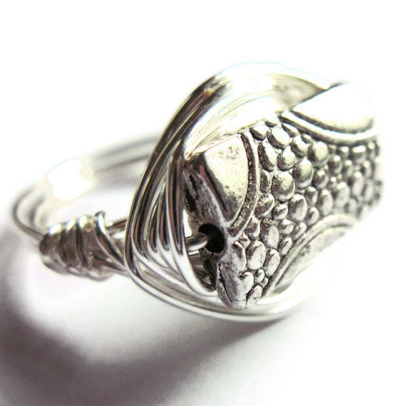 Wire Wrap Ring Unisex Bubble Fashion Jewelry