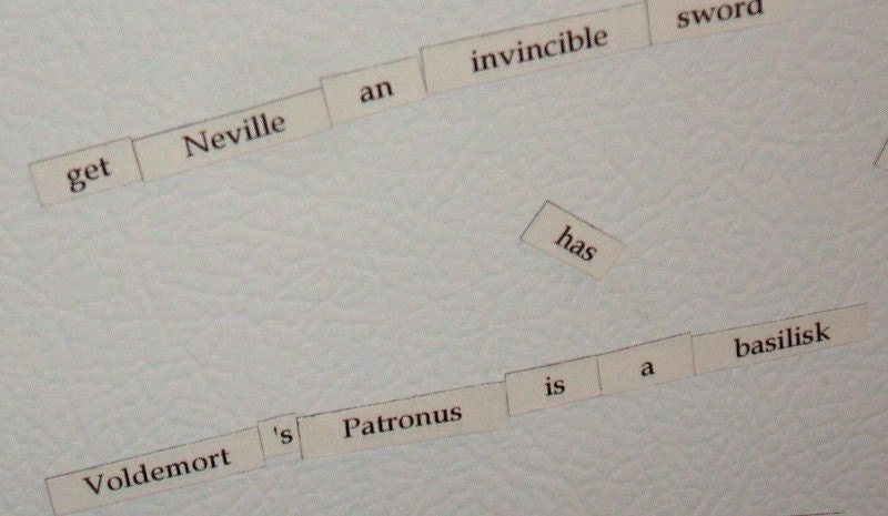 Harry Potter Themed Refrigerator Word Magnets