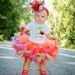 Elmo Birthday - Elmo Tutu - Elmo Petti Tutu Outfit - w/Child's Name