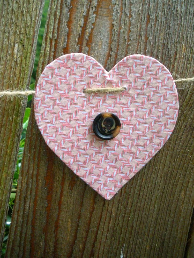 Valentine Hearts, valentines decorations - Eco Friendly fabric Garland, baby shower decoration