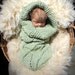 Organic Baby Cocoon in Celadon Green, The Baby Helix