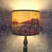 Suburban Dream - Handmade Lampshade with original digital artwork. 30cm diameter (See other listings for more sizes)