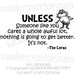 Dr. Seuss Vinyl Wall Quote Decal UNLESS Someone like you The Lorax Quote
