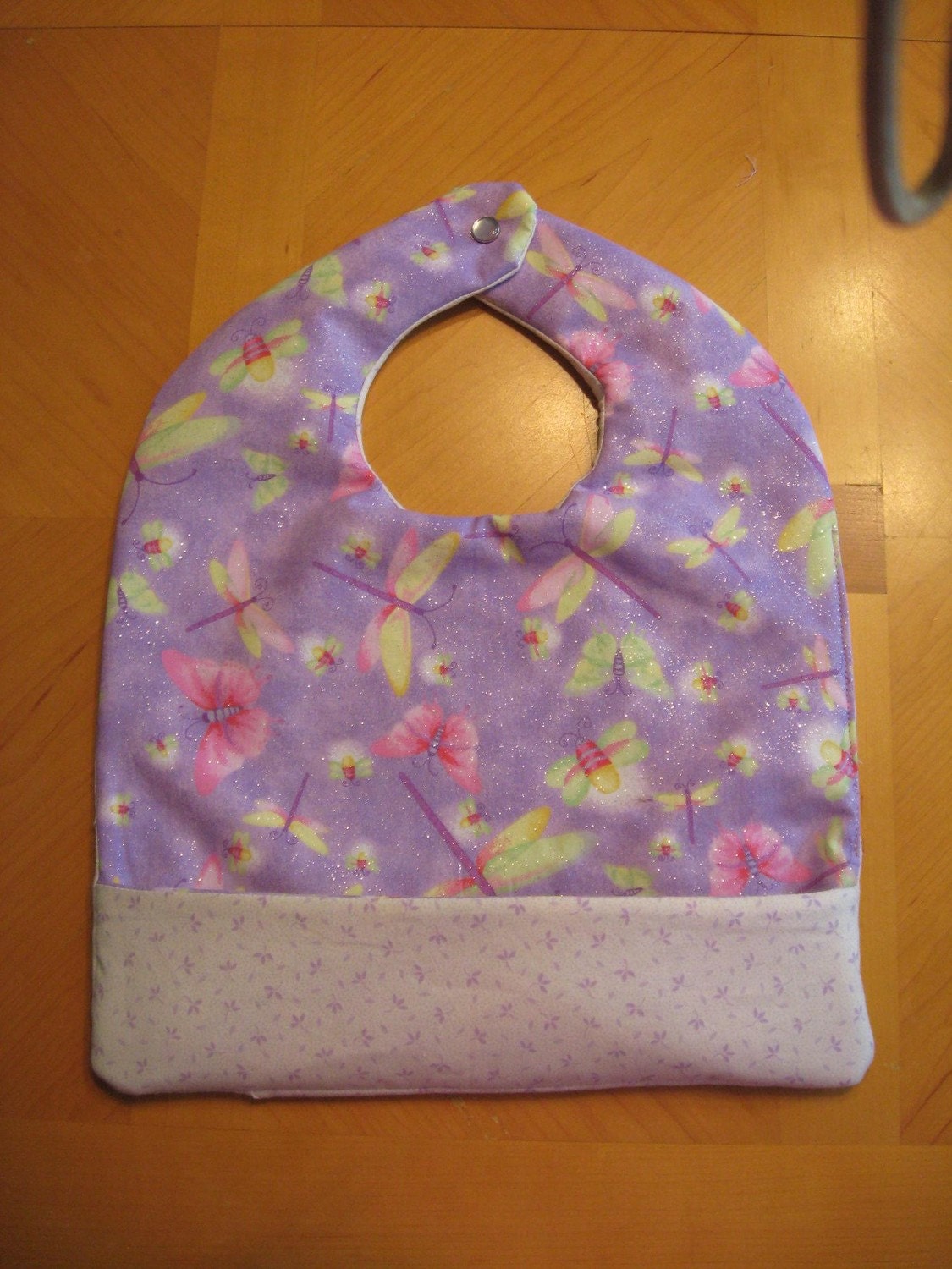 Reversible Double-Sided Pocket Bib - Dragonfly Delight