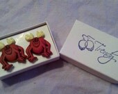 Silly Creature / Monster Earrings for pierced ears