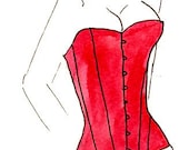 Overbust corset gift card