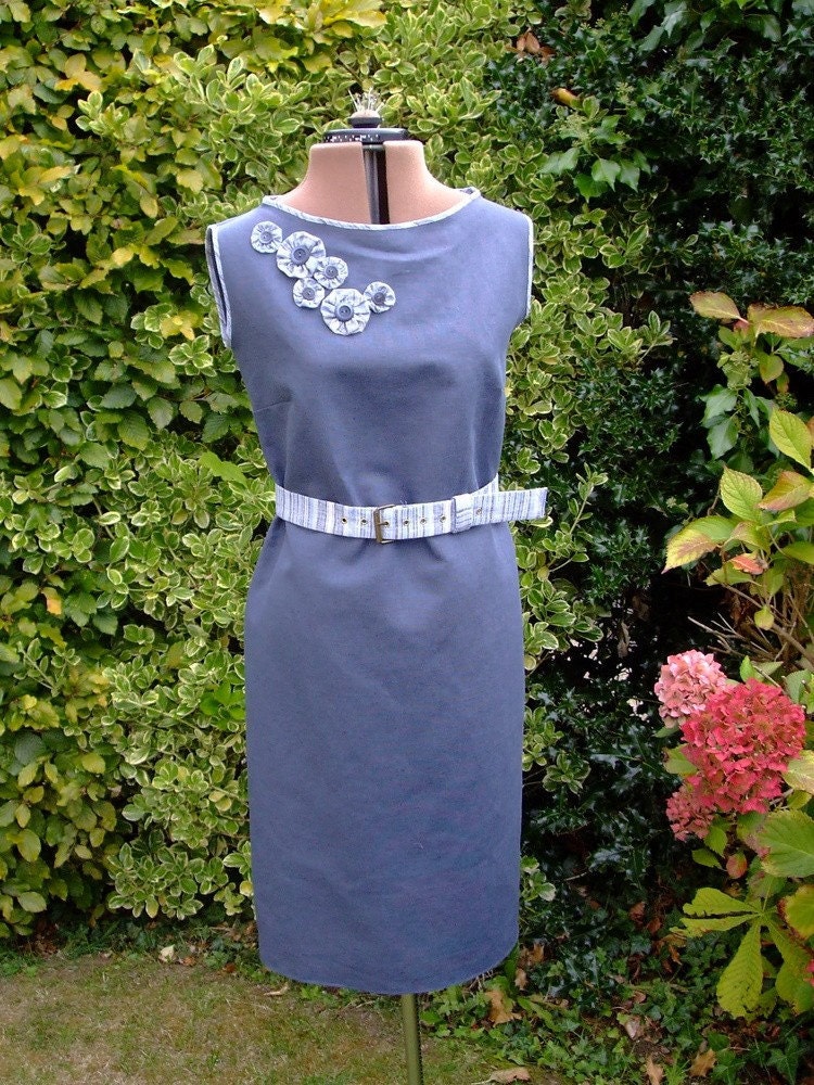 Custom linen shift dress