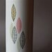 Mid Century Modern Porcelain Vase with Leaves Decals by Winterling 1940s