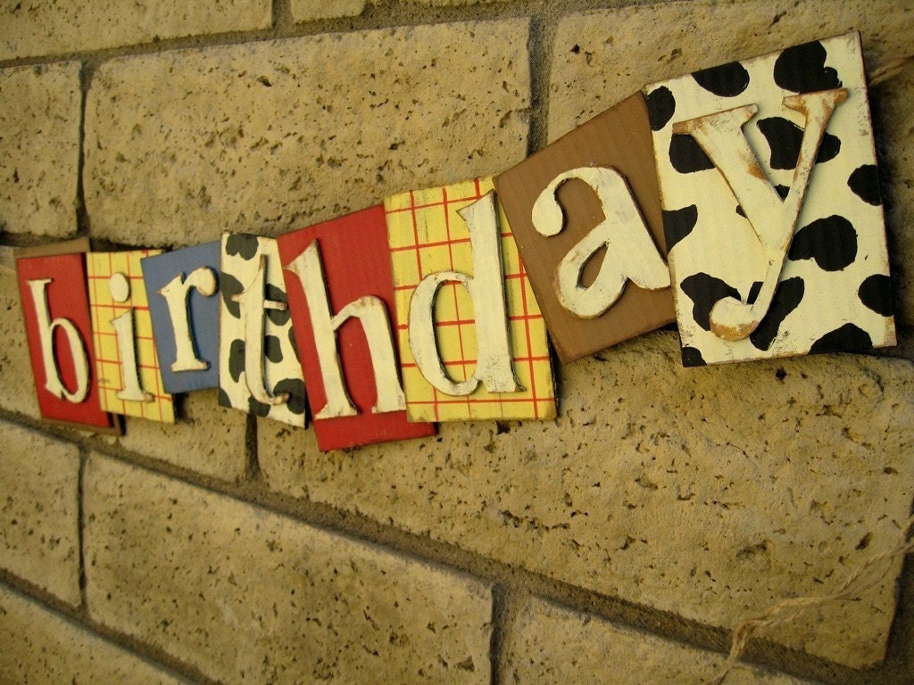 Woody Birthday Banner- Cowboy party- READY TO SHIP