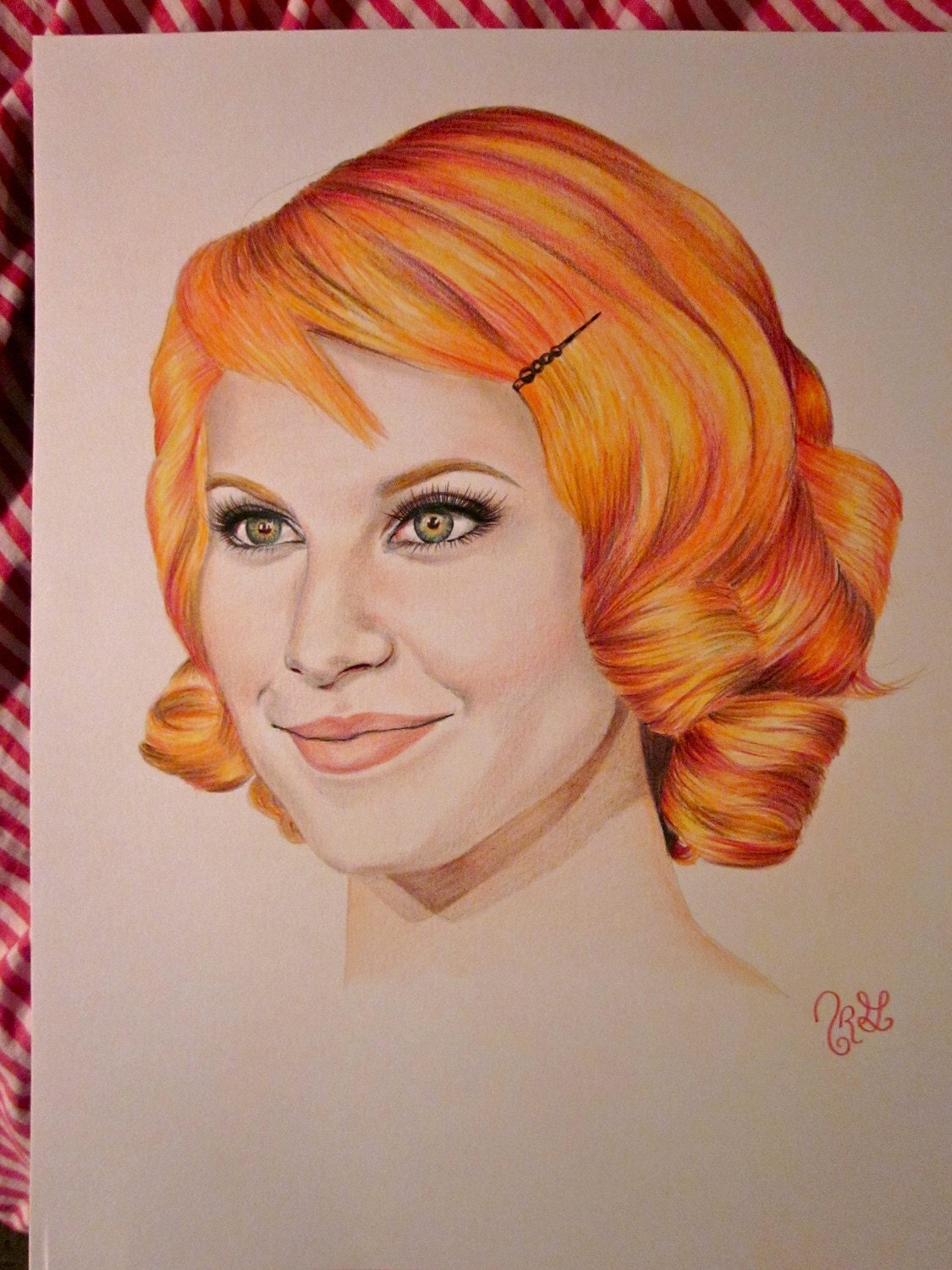 Realistic colored pencil portraits : celebrity And  girls Sketches 