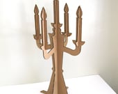 Modern Cardboard Candelabra Centerpiece Party Decoration