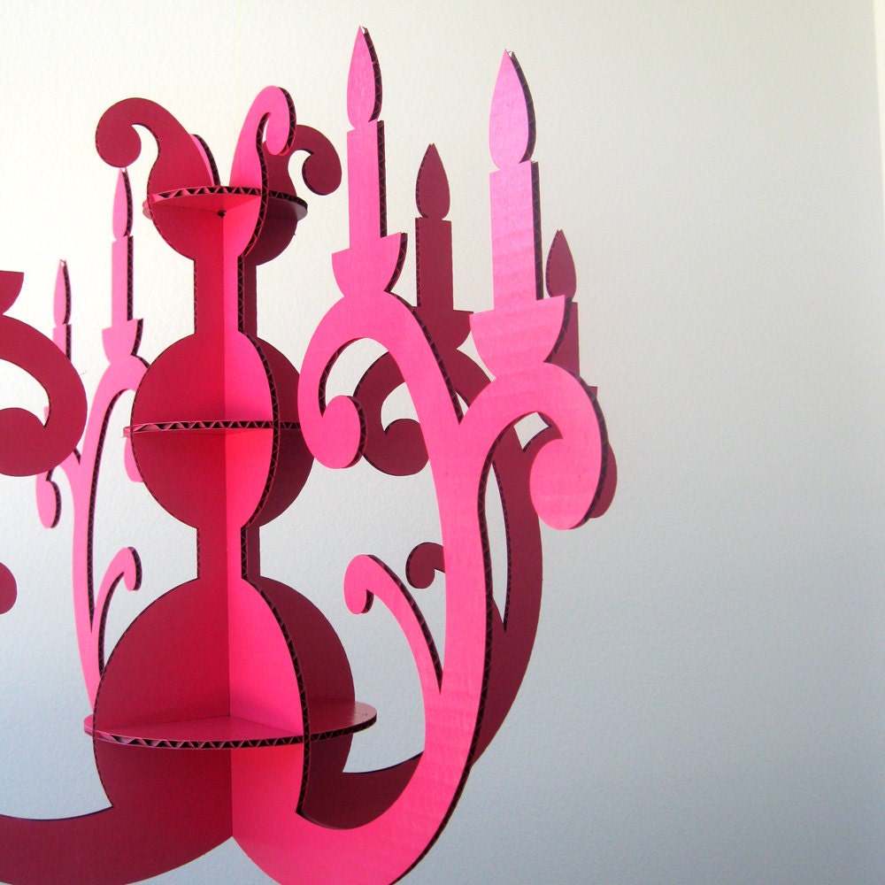 CUSTOM COLOR Chandelier Cardboard Decor