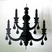 Black Chandelier - Eco Laser Cut cardboard Decoration