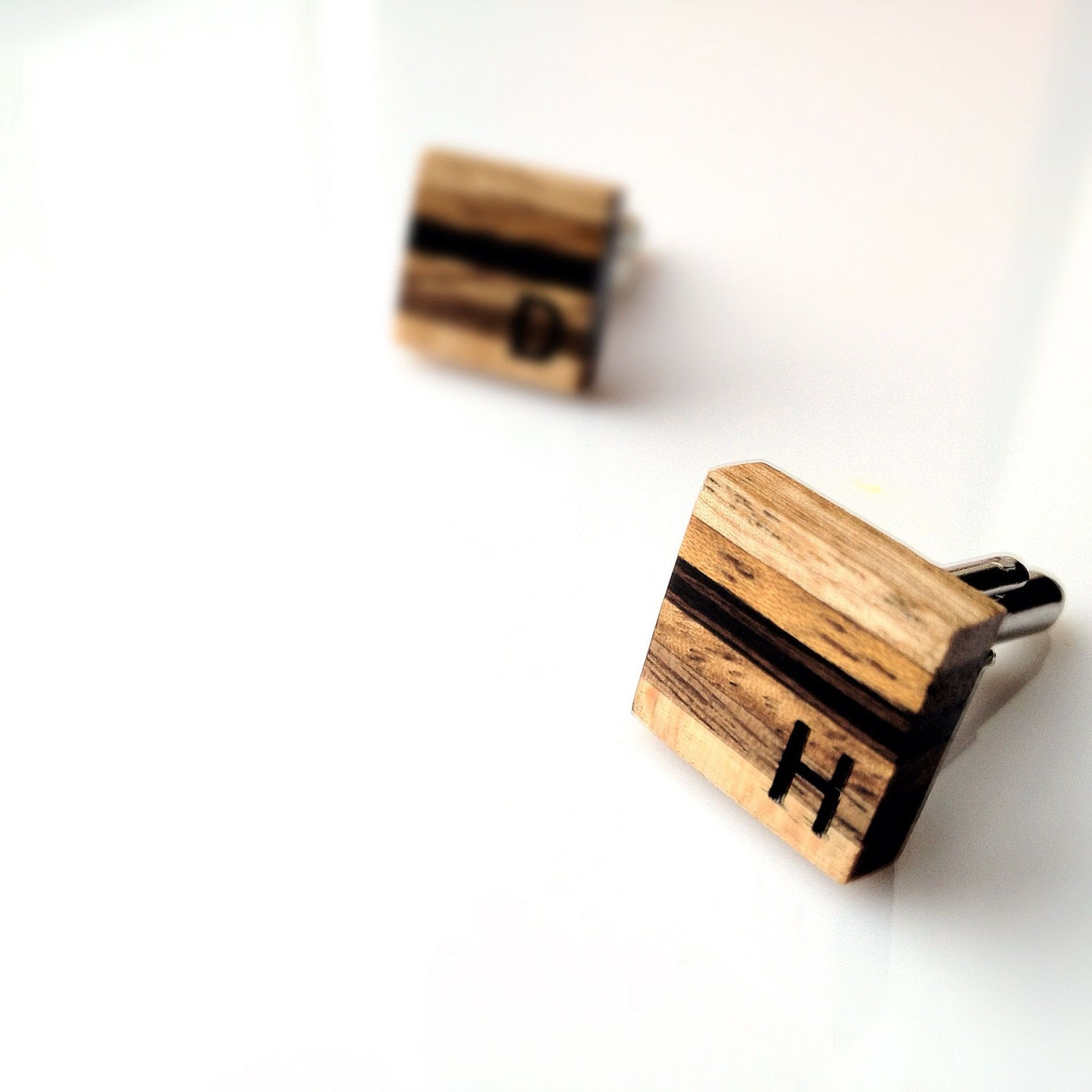Custom Monogram 6 Ply Cufflinks