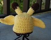 Giraffe Beanie Hat Photo Prop/Baby Shower Gift/Halloween Costume